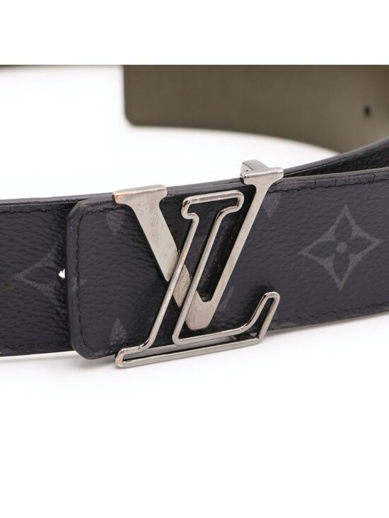 Louis Vuitton LV Line Reversible Monogram Eclipse Belt Black Khaki main image 7